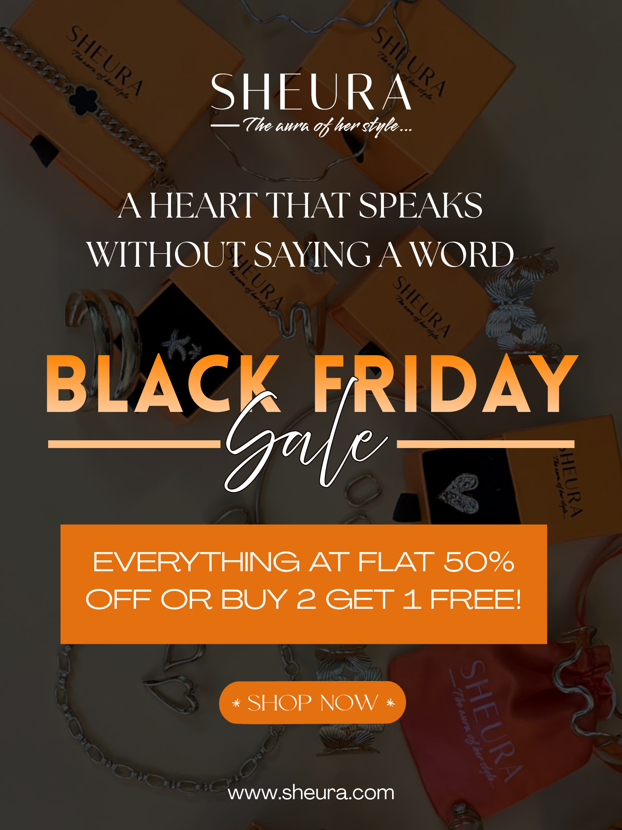 Black Friday Sale - Everything at Flat 50% OFF or Buy 2 Get 1 Free!