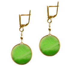 Green Diamond Earring