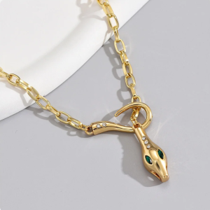 Gold Snake Necklace